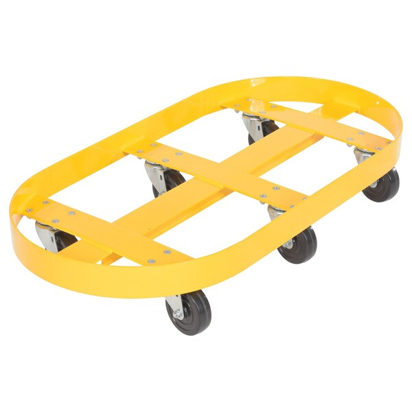 DOUBLE DRUM DOLLY 30 GALLON HARD RUBBER CASTERS
